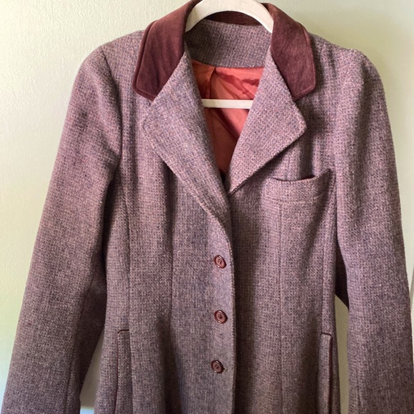 Amazing Vintage 40’s Era purple pea coat - Picture 2 of 7